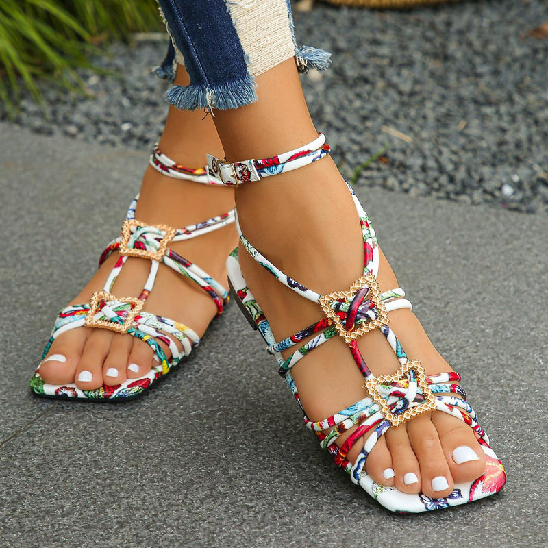 summer ankle strap flat sandals, view 5 - MRSLM