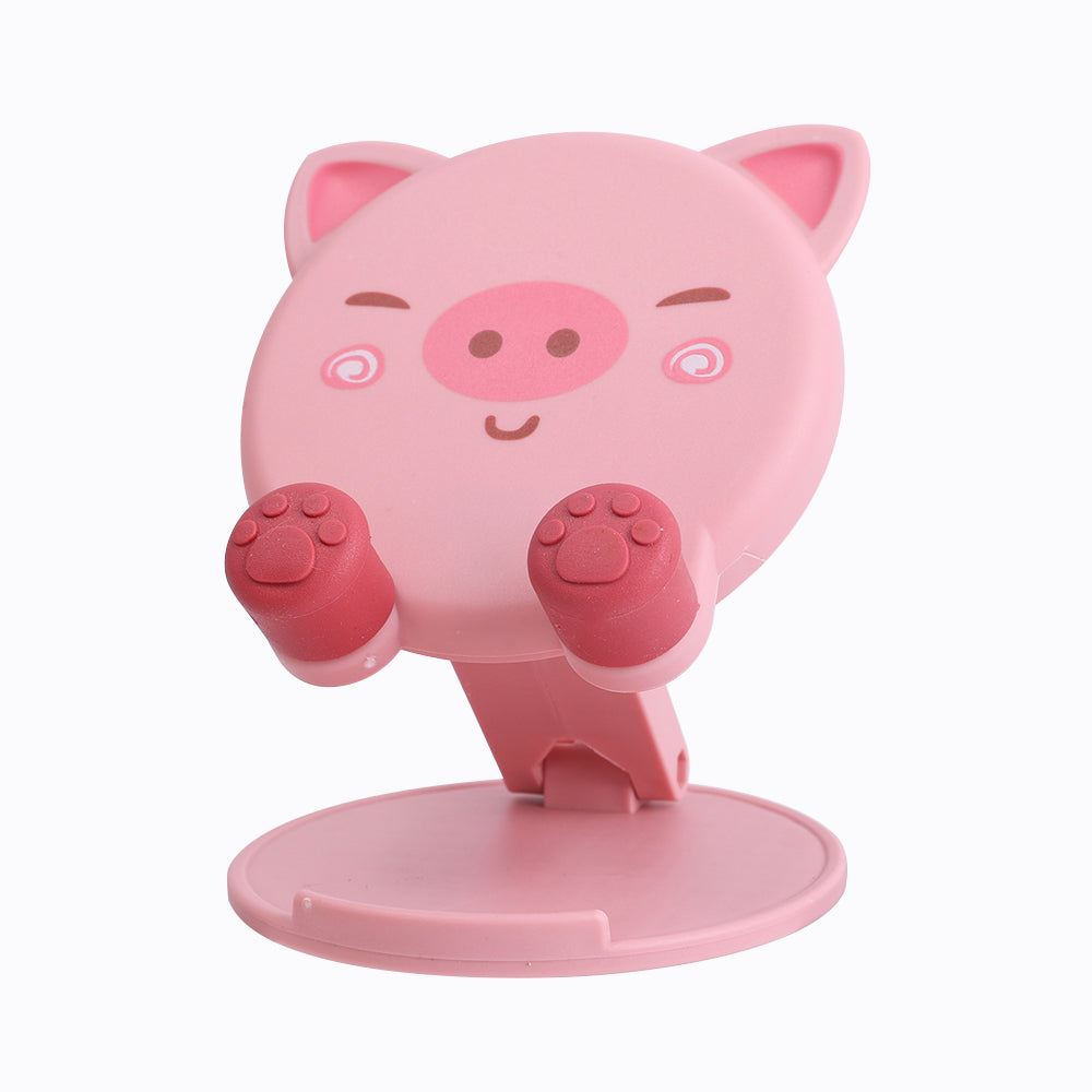 Cute Pig Tiger Foldable Phone & Tablet Stand - Adjustable Desktop Holder