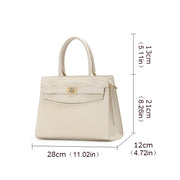 crocodile pattern cowhide handbag, view 8 - MRSLM