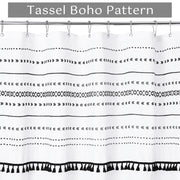 Bohemian print waterproof shower curtain, view 4 - MRSLM