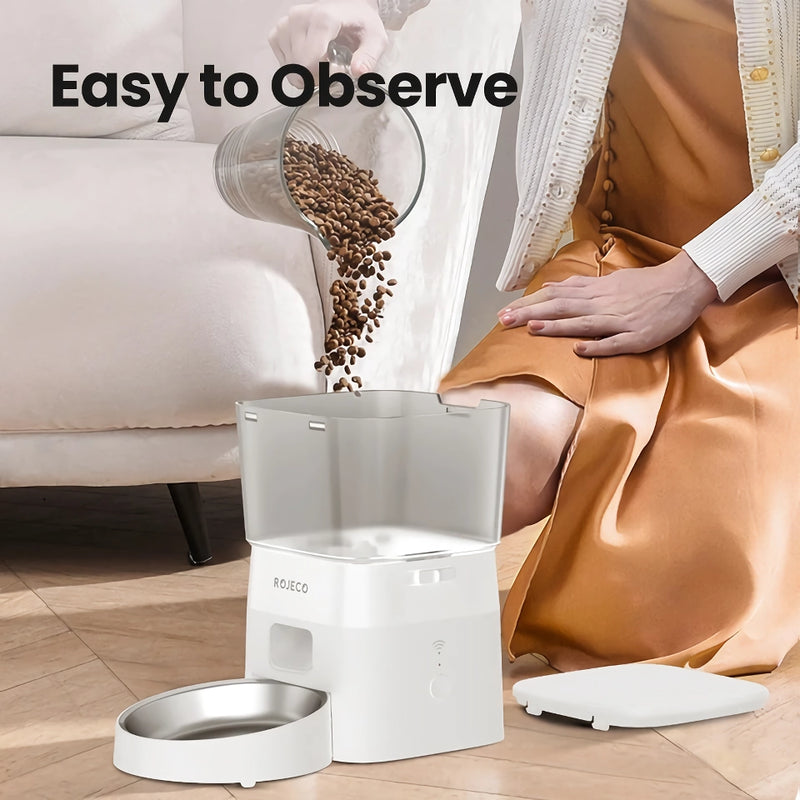 automatic smart dog feeder with wifi, view 8 - MRSLM