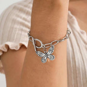 butterfly pendant chain bracelet - MRSLM