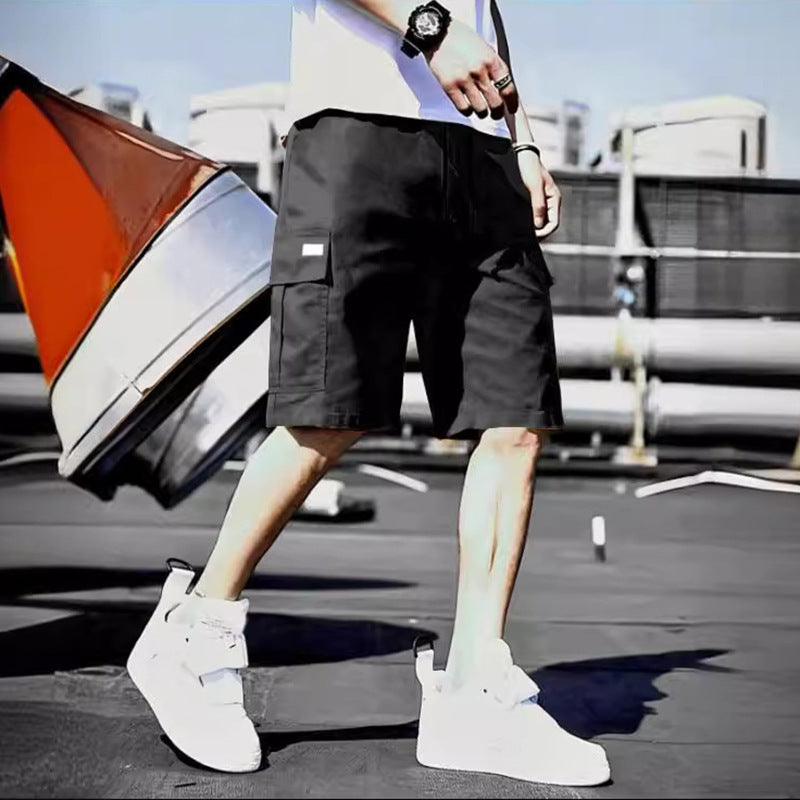men's multi-pocket twill cargo shorts - MRSLM