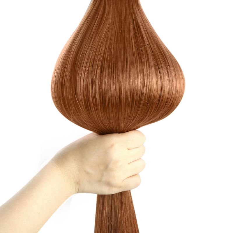 12-inch clip-in human hair extensions, view 6 - MRSLM