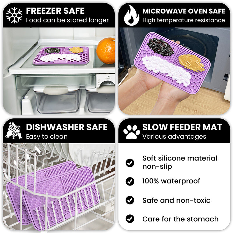 Pet slow feeding silicone placemat, view 11 - MRSLM