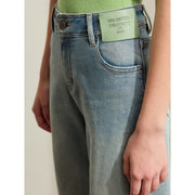 retro wide-leg women's denim pants, view 9 - MRSLM