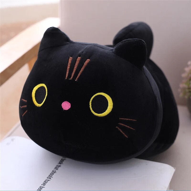 Soft and Cuddly 25cm Black Cat Plush Toy