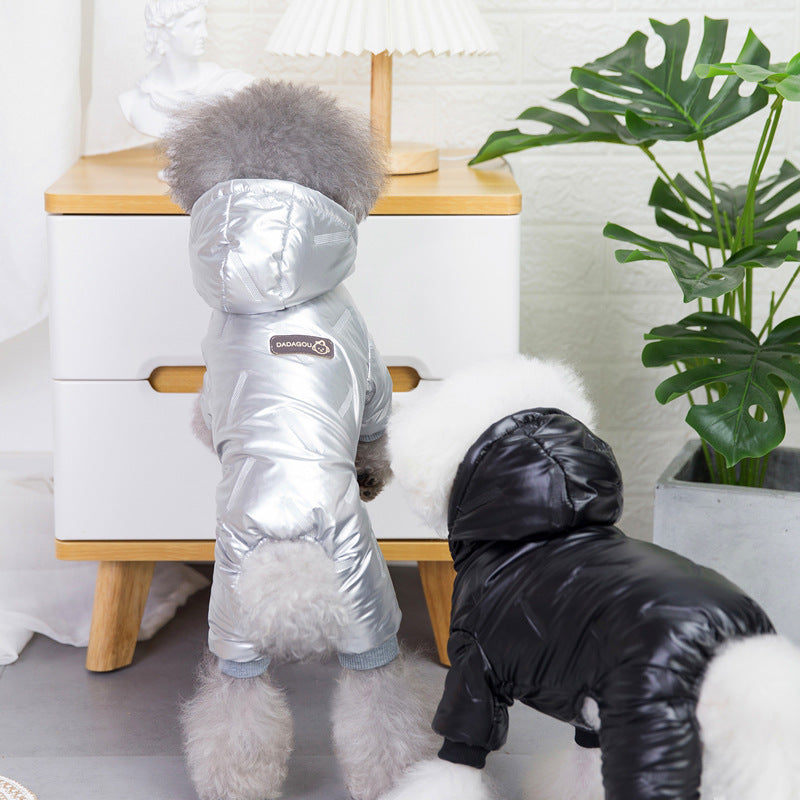 Macacão impermeável para cães de pequeno porte