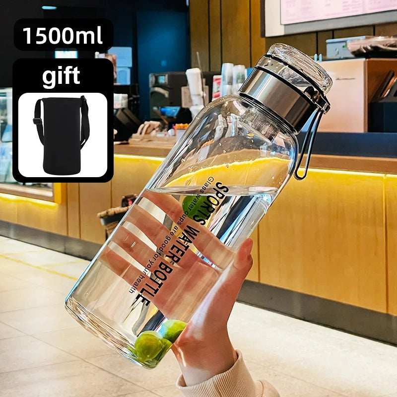 2L portable glass water bottle, view 2 - MRSLM