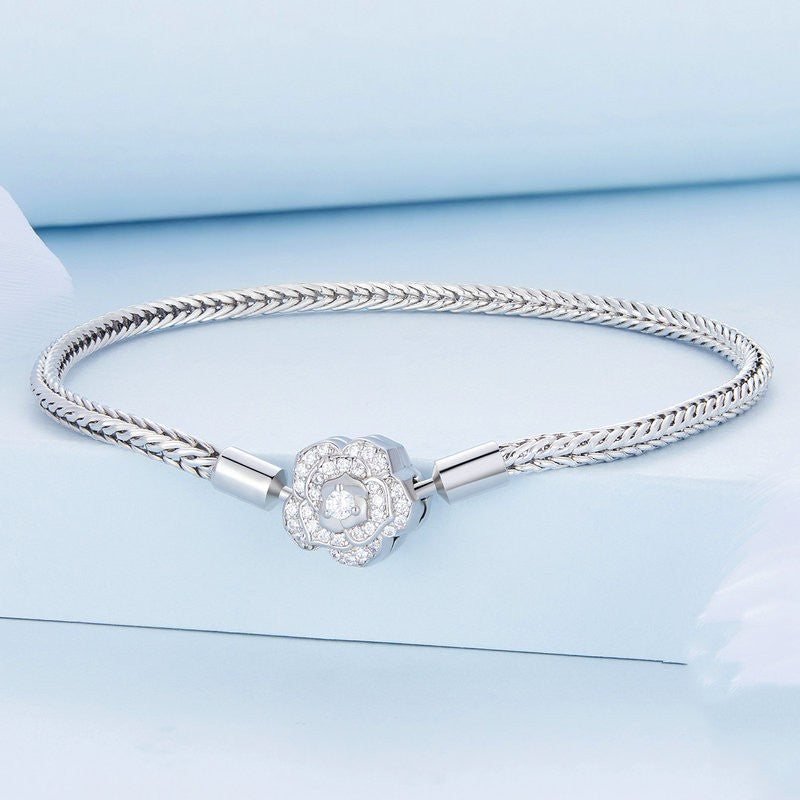 925 Silver Rose Basic Bracelet