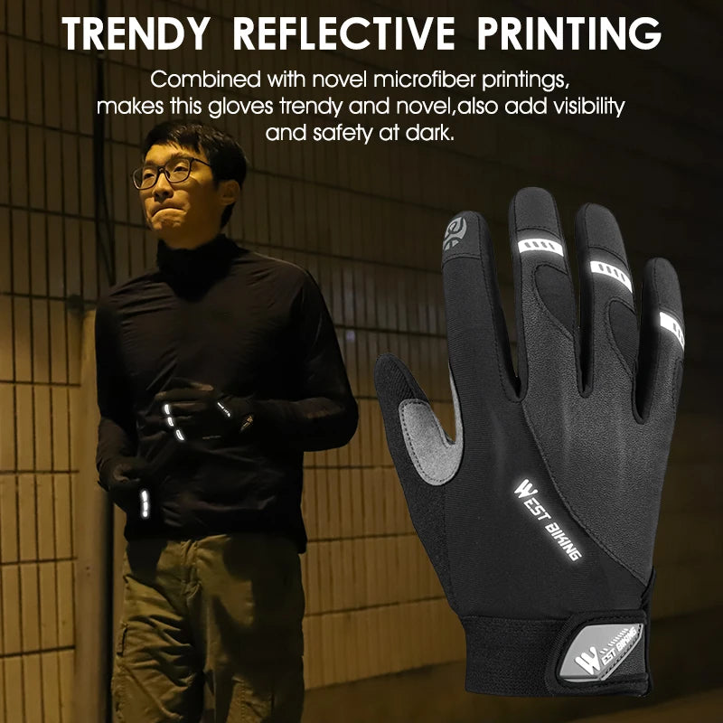 full finger cycling gloves, view 4 - MRSLM