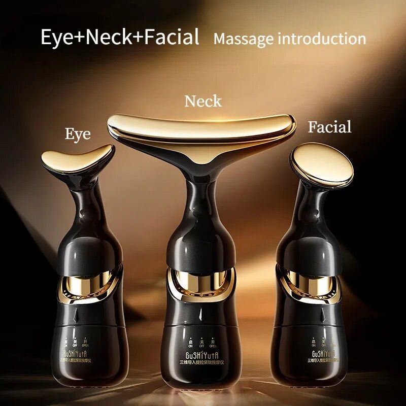 Massageador facial 3 em 1