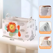 folding linen storage basket, view 2 - MRSLM