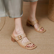 women's leather sandals, view 5 - MRSLM