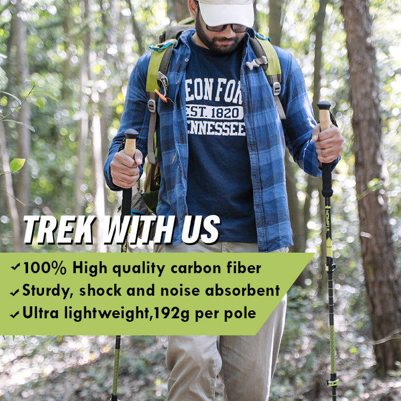 carbon fiber trekking poles, view 5 - MRSLM