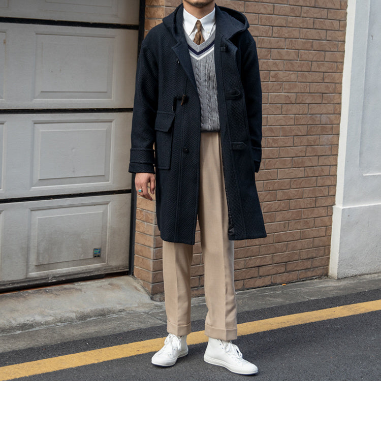 Wool blend hooded coat, view 5 - MRSLM