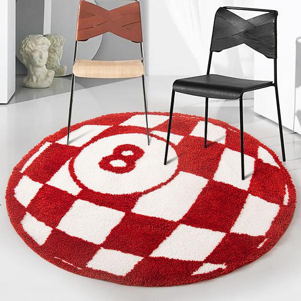billiards 8 ball tufted area rug - MRSLM