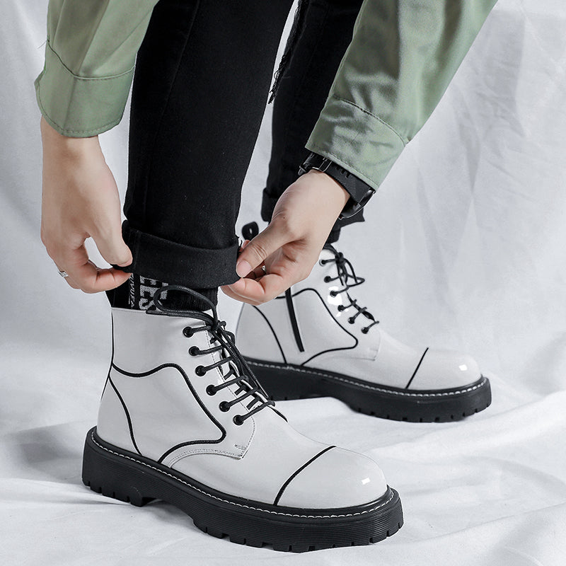 vintage ankle boots with zipper, view 5 - MRSLM