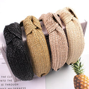 solid color knotted headband, view 11 - MRSLM