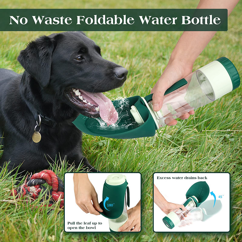 portable dog water bottle food container, view 6 - MRSLM