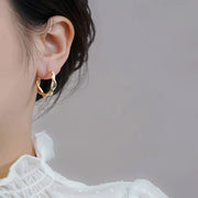 vintage round braid drop earrings, view 7 - MRSLM