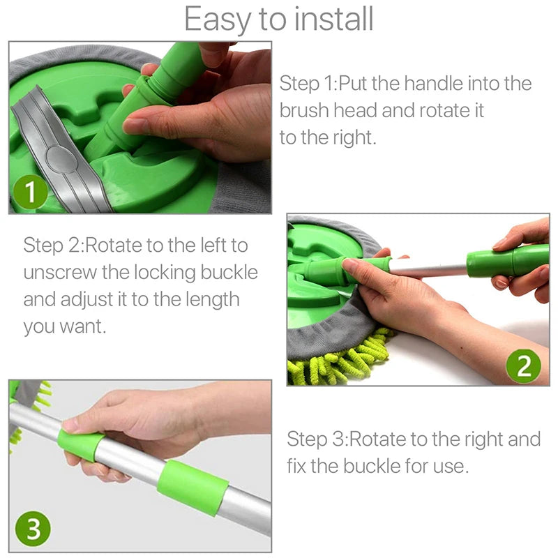 Long handle car wash mop, view 5 - MRSLM