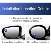 rotatable car blind spot mirror, view 9 - MRSLM