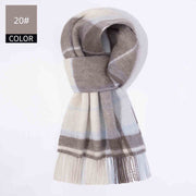 Men's plaid wool scarf, view 16 - MRSLM