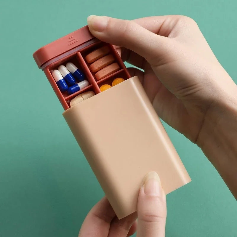 compact travel pill organizer, view 6 - MRSLM