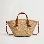handmade wicker basket bag, view 3 - MRSLM