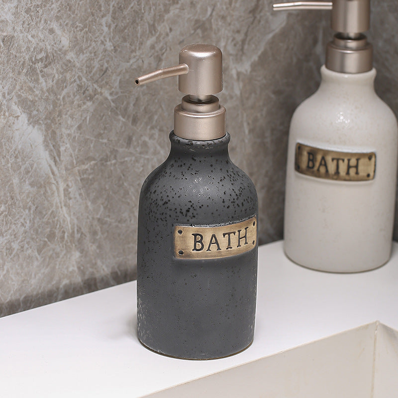 400 ml Vintage-Seifenspenderflasche aus Keramik für Bad und Küche