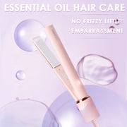 2-in-1 mini ceramic hair straightener and curler, view 5 - MRSLM