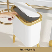 golden high-foot trash can, view 8 - MRSLM