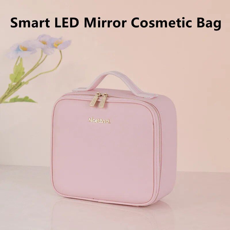 LED cosmetic case with mirror, view 2 - MRSLM