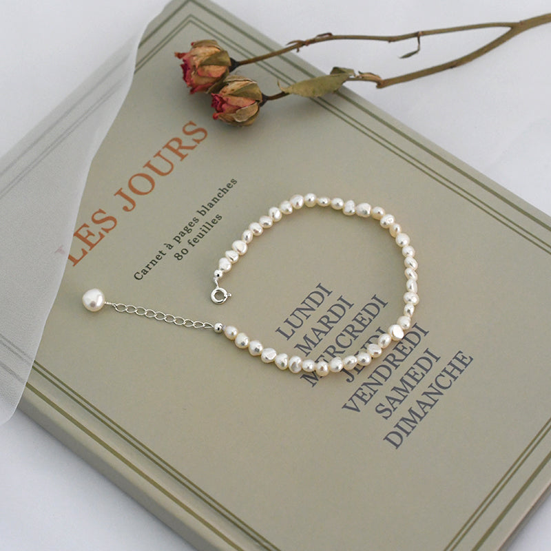 Natürliches Süßwasserperlenarmband (Damenvariante)
