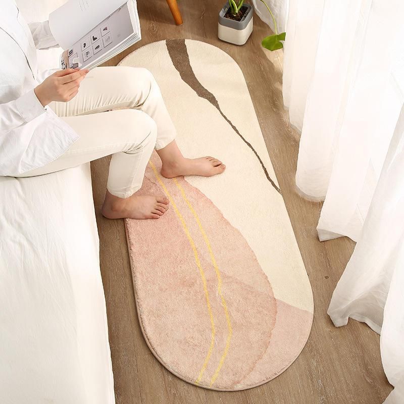 soft fleece fabric rug, view 3 - MRSLM