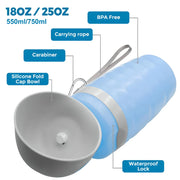 portable dog water bottle, view 6 - MRSLM