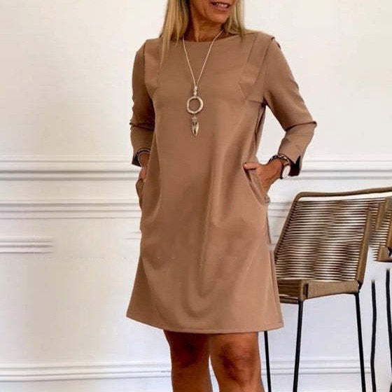 Casual Solid Color Women&