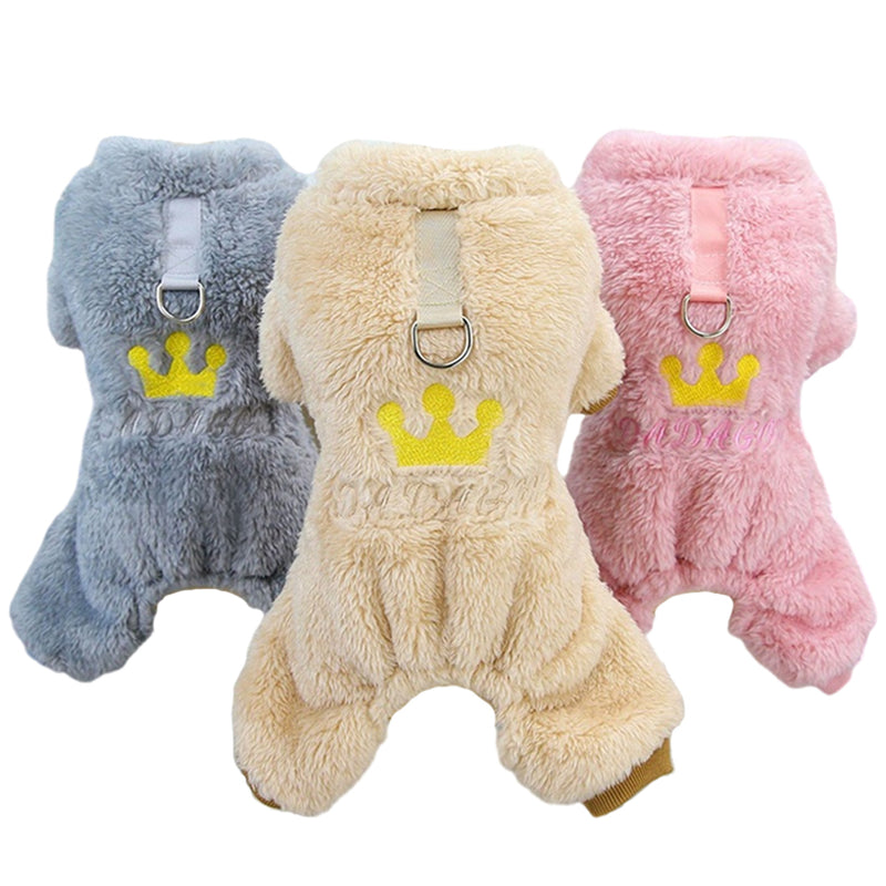 fleece pet jumpsuit, view 8 - MRSLM