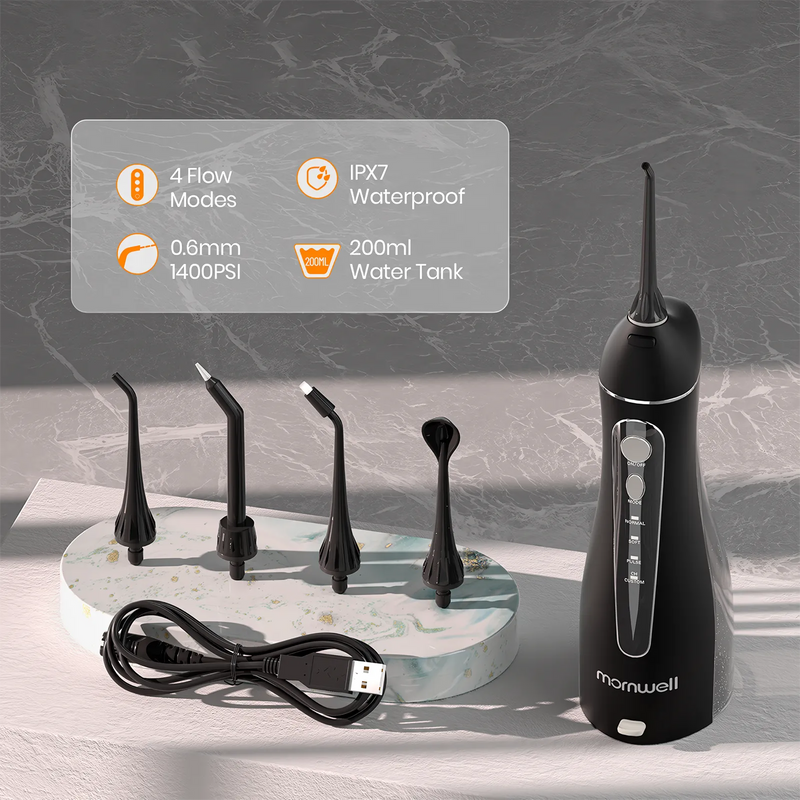 rechargeable portable water flosser, view 3 - MRSLM