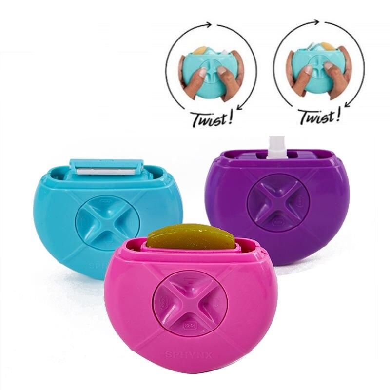 Aparelho de barbear portátil feminino com spray de água recarregável e barra hidratante.