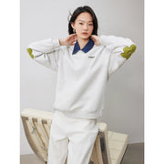 floral sleeve sweatshirt, view 5 - MRSLM