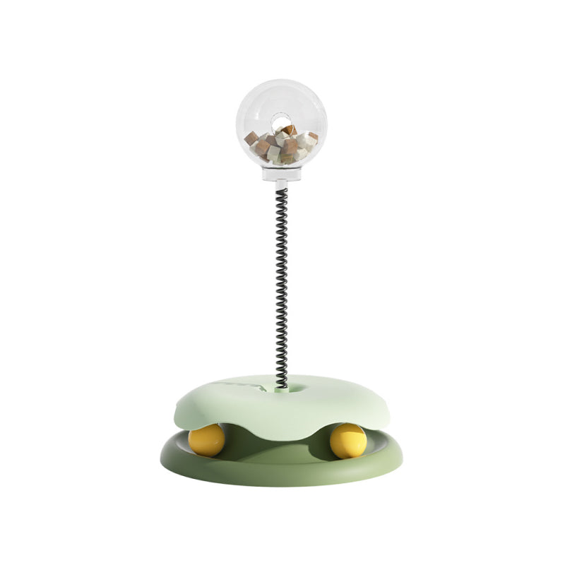 interactive tumbler cat toy with food dispenser, view 8 - MRSLM