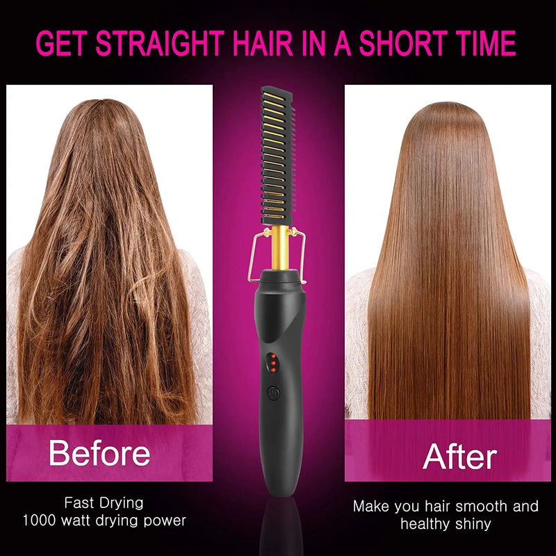 electric hot comb beard straightener, view 7 - MRSLM
