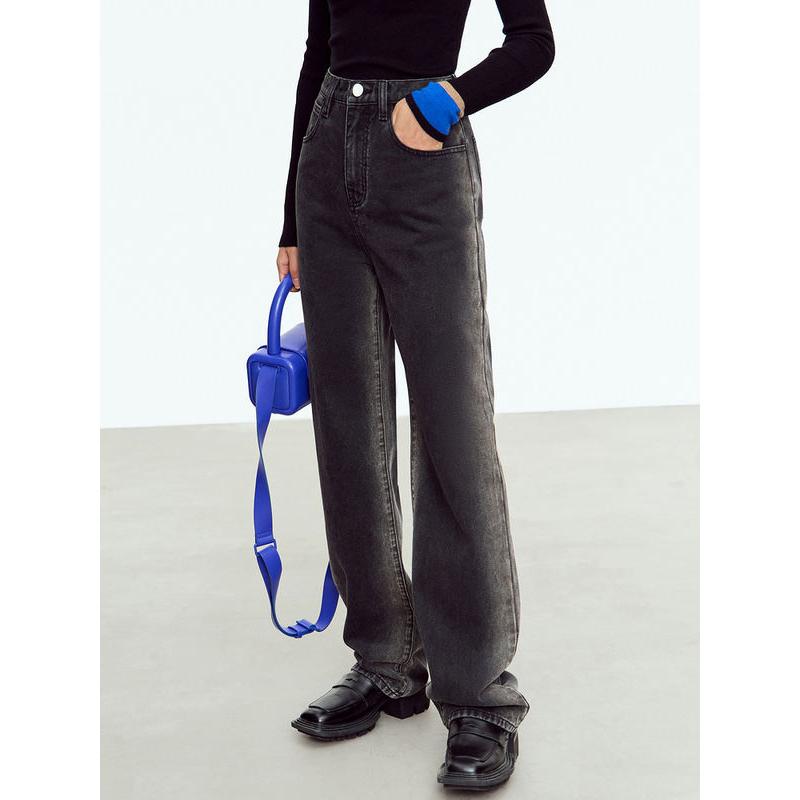 retro straight jeans for women, view 4 - MRSLM