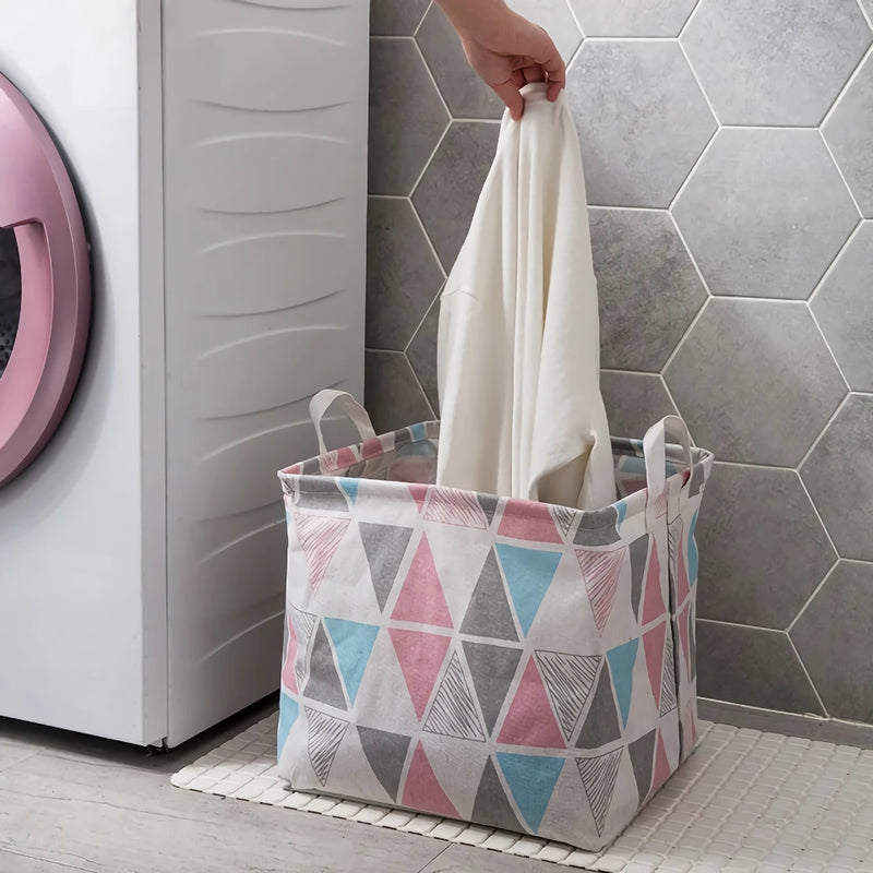 folding laundry storage basket, view 8 - MRSLM