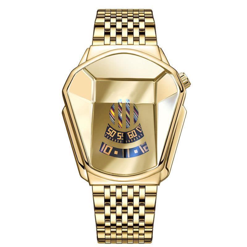 men's steel band quartz watch, view 2 - MRSLM