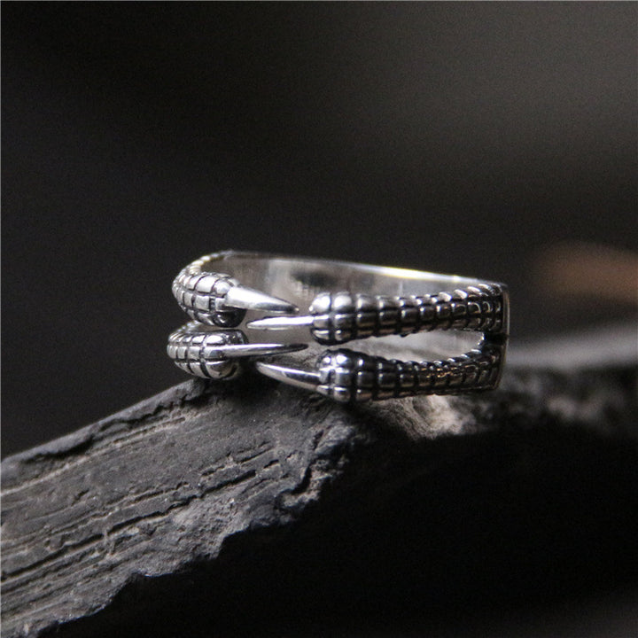 S925 Sterling Silver Dragon Claw Personalized Dominant Ring