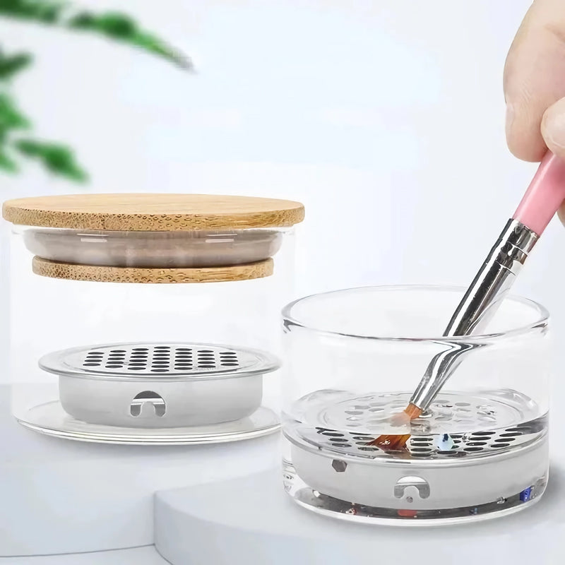 glass cleaning cup for nail art tools, view 4 - MRSLM
