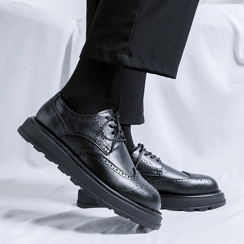 Vintage men's leather brogue shoes, view 7 - MRSLM